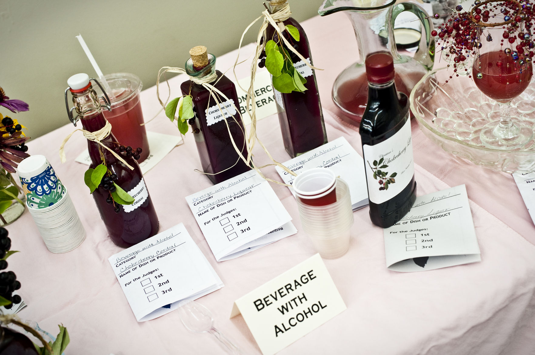 Chokecherry drinks